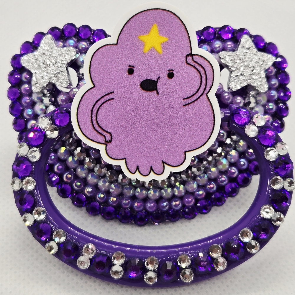 Purple and Silver Decorative Pacifier